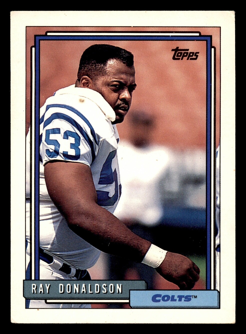 1992 Topps 354b Ray Donaldson Indianapolis Colts Football Card Vintage